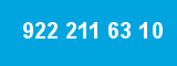 922 211 63 10 922 211 63 10
